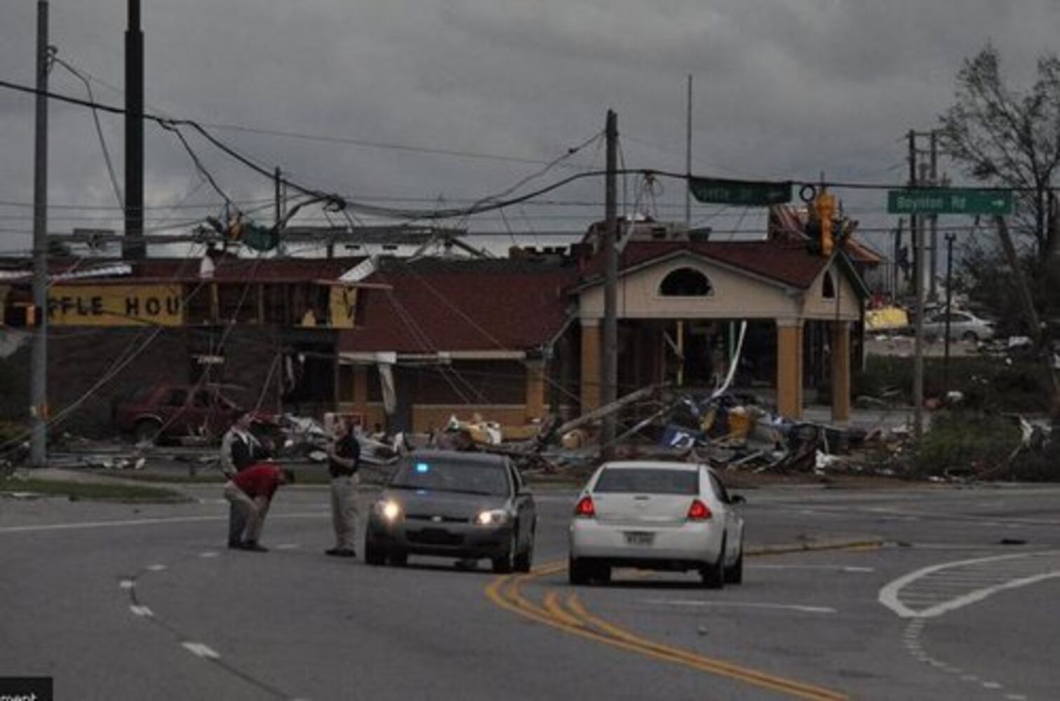 Destruction in Ringgold, Rome