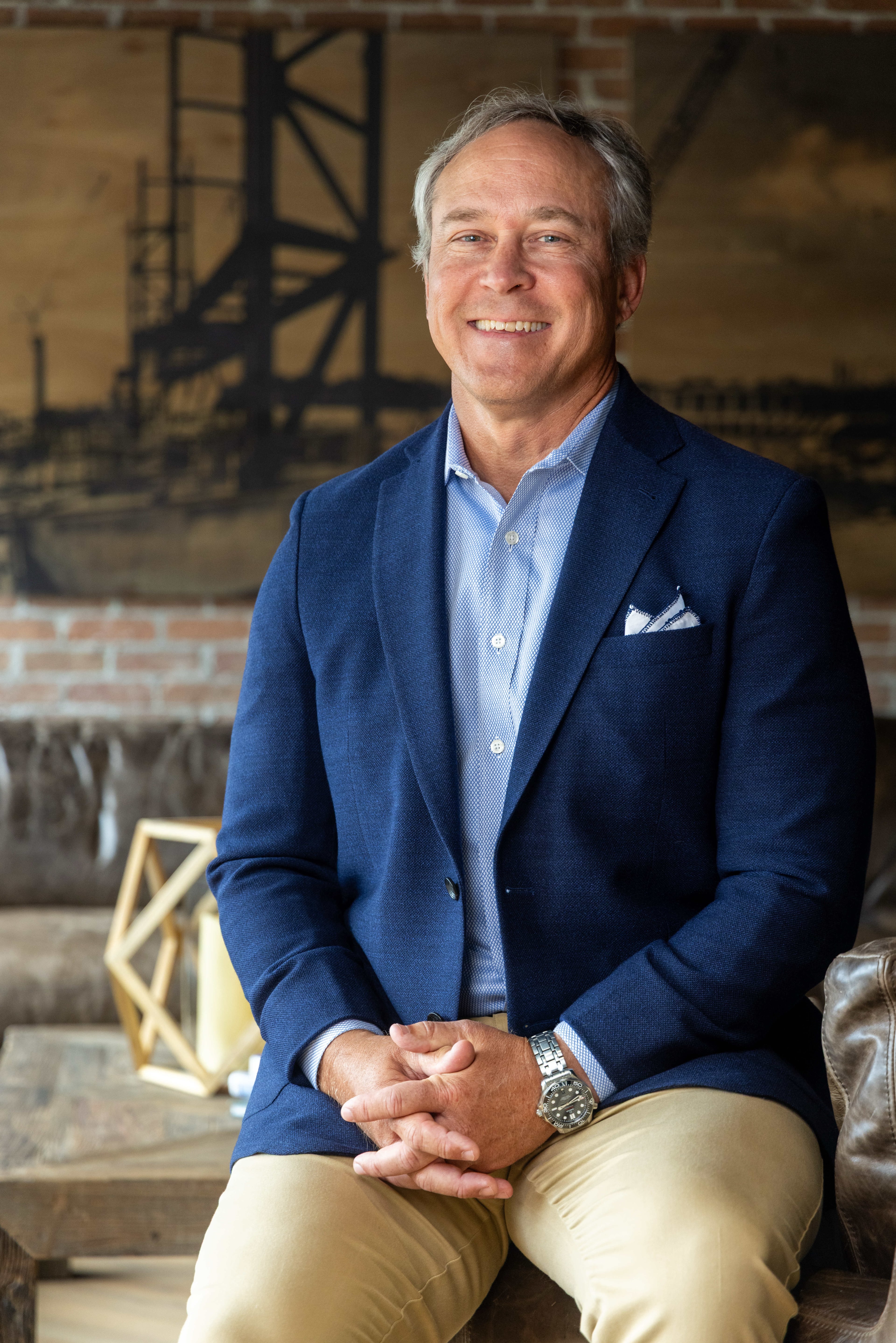 Keith Johnson, east group president, Brasfield & Gorrie. (Phil Skinner for the AJC)