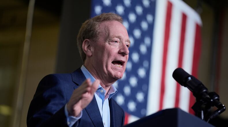 FILE - Microsoft President Brad Smith speaks before President Joe Biden delivers remarks on his "Investing in America agenda" at Gateway Technical College, May 8, 2024, in Sturtevant, Wis. (AP Photo/Evan Vucci, File)