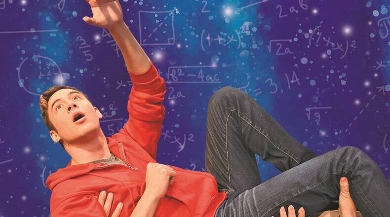 Brandon Michael Mayes (top) heads the cast of “The Curious Incident of the Dog in the Night-Time” at Horizon Theatre. CONTRIBUTED BY GREG MOONEY