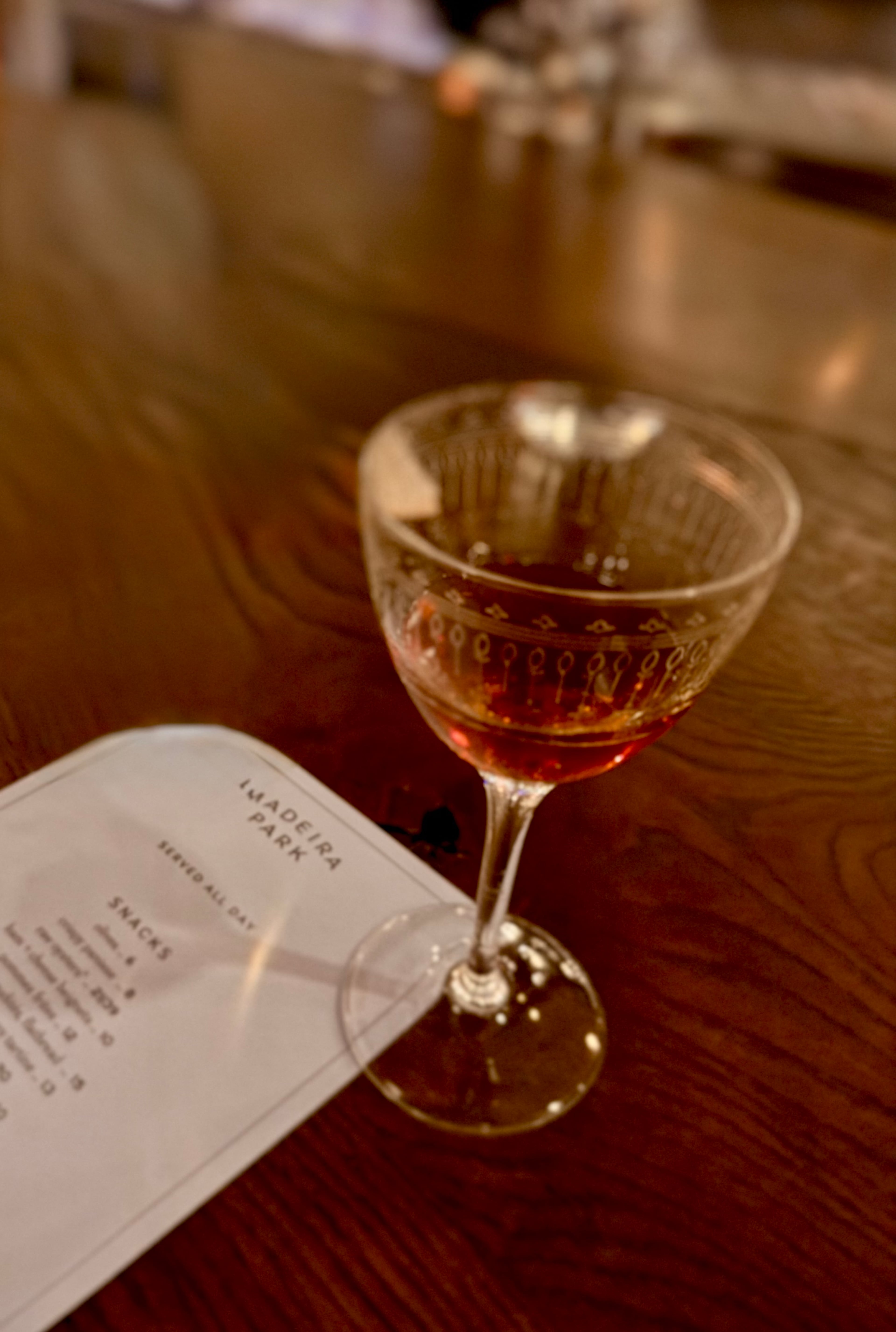 Madeira Park’s new Toronto from bar manager Philip Weltner is amplified by fortified wine and a bit of overproof Armagnac. (Angela Hansberger for the AJC)