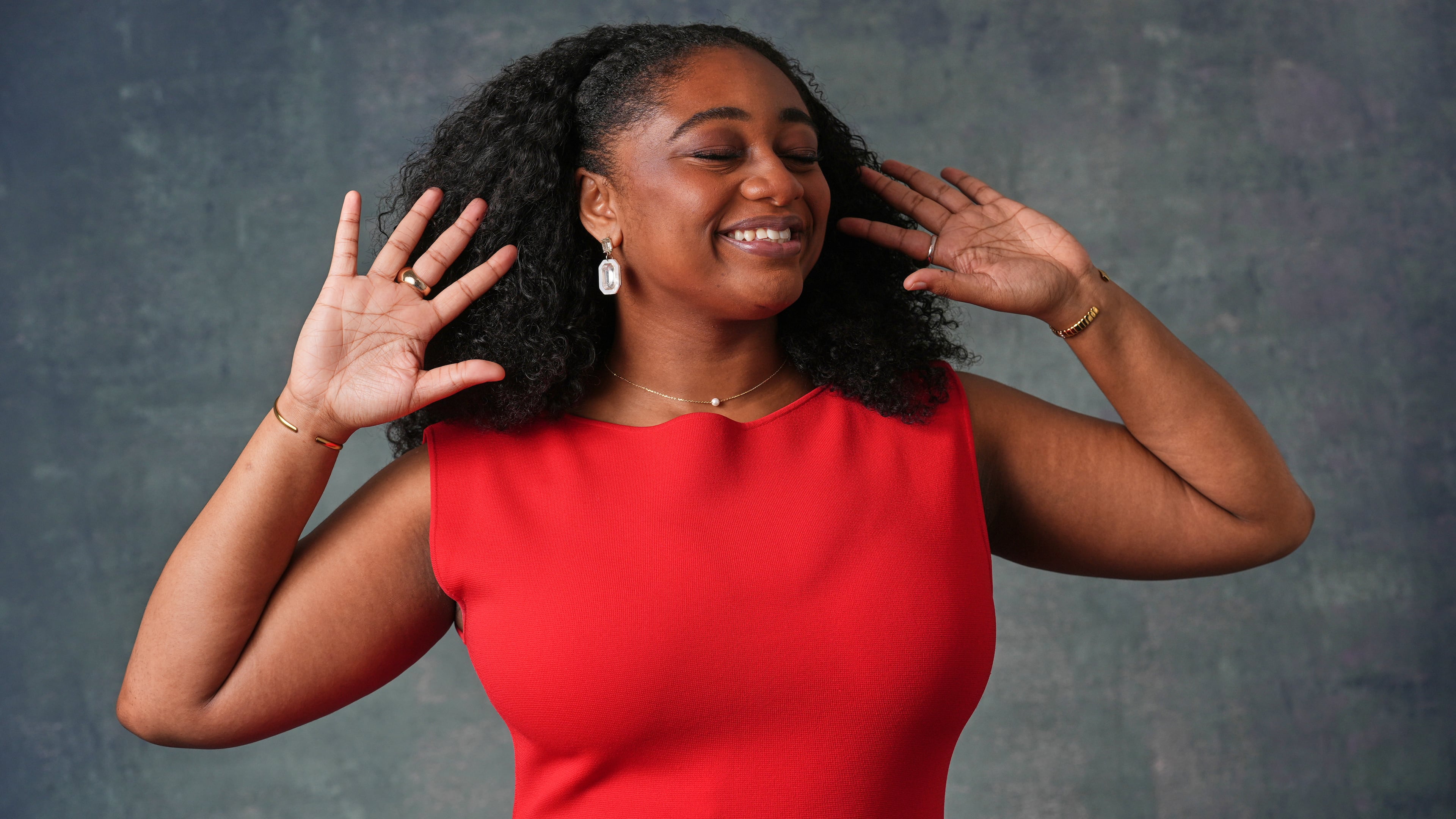 Samara Joy poses for a portrait in Los Angeles on Thursday, Sept. 25, 2025. (AP Photo/Marcio Jose Sanchez)