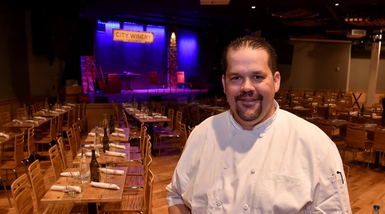City Winery’s executive chef is Jeffrey McGar, who has worked in venues that include the Atlanta Events Center at Opera, the Atlanta Improv, Czar Ice Bar and Cellar 56. Most recently, McGar served as culinary director at Club Magnolia at the Masters tournament. BRANT SANDERLIN/BSANDERLIN@AJC.COM