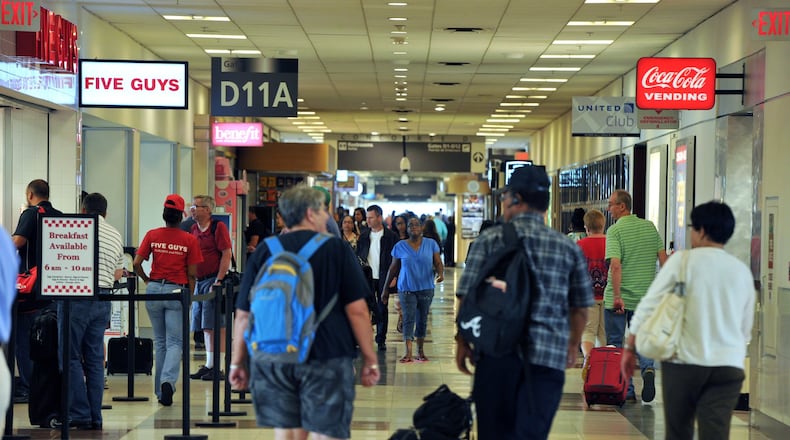 Concourse D, Hartsfield-Jackson Atlanta International Airport. HYOSUB SHIN / HSHIN@AJC.COM