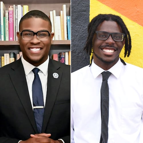 Jayden Williams, 22, Sam Foster, 24, and Kelsea Bond, 32, reflect younger canddiates in 2025 municipal elections. Williams was elected mayor of Stockbridge. Foster nearly unseated the longstanding mayor of Marietta. Bond won a seat on the Atlanta City Council by 64% of the vote in a five-candidate race. (Courtesy)