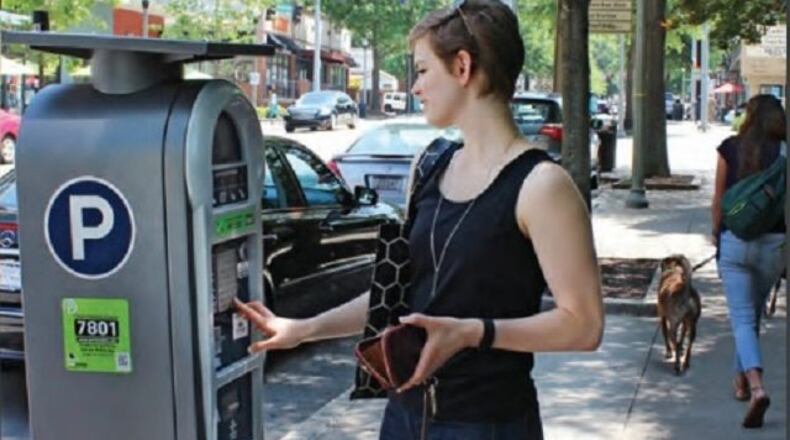 The city of Decatur is offering free 30-minute parking to allow patrons to pick up a to-go order from one of the restaurants and shops. COURTESY CITY OF DECATUR