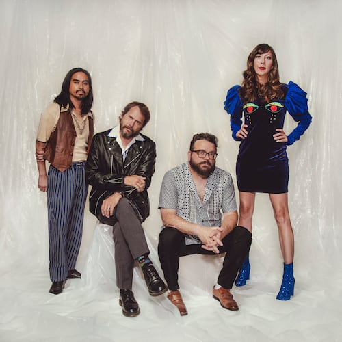 The Los Angeles band Silversun Pickups, (from left) Christopher Guanlao, Brian Aubert, Joe Lester and Nikki Monninger, plays Buckhead Theatre on Wednesday. (Courtesy of Claire Marie Vogel)