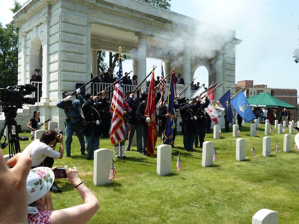Memorial Day observance at Marietta National Cemetery. HANDOUT