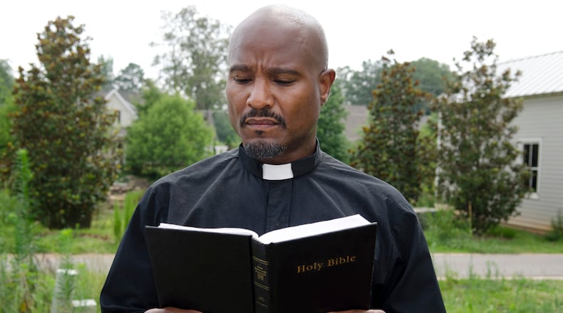 Seth Gilliam as Father Gabriel - The Walking Dead _ Season 6, Episode 7 - Photo Credit: Gene Page/AMC