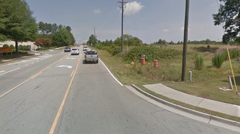 New sidewalks are coming to portions of Dacula Road, Harbins Road, and Old Peachtree Road in Dacula. Google Maps