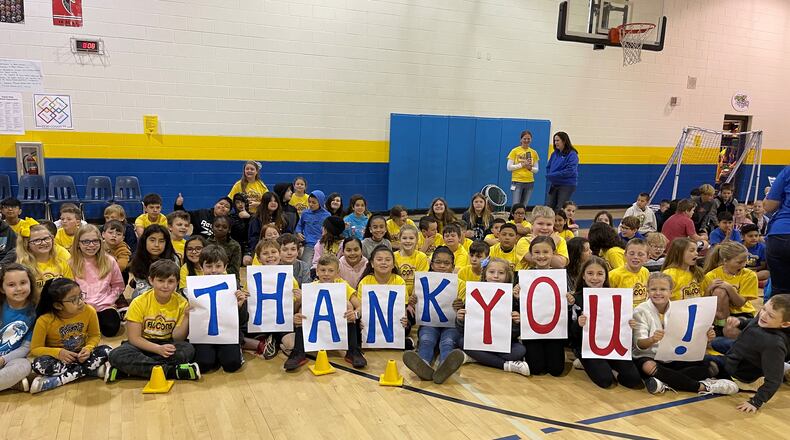 Indian Knoll Elementary in Canton was recently recognized with a Promising Practices award for its year-long efforts to give back to the community.