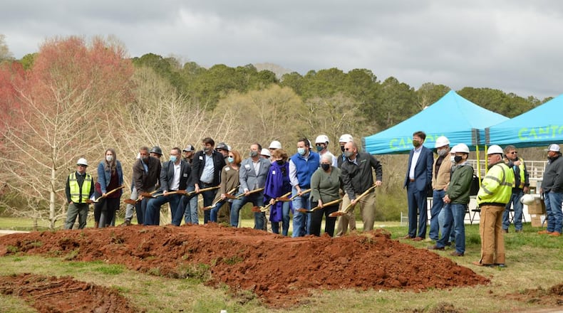 After many years of planning and careful review, the City of Canton broke ground Friday, March 19 on its new Water Pollution Control Plant. CONTRIBUTED