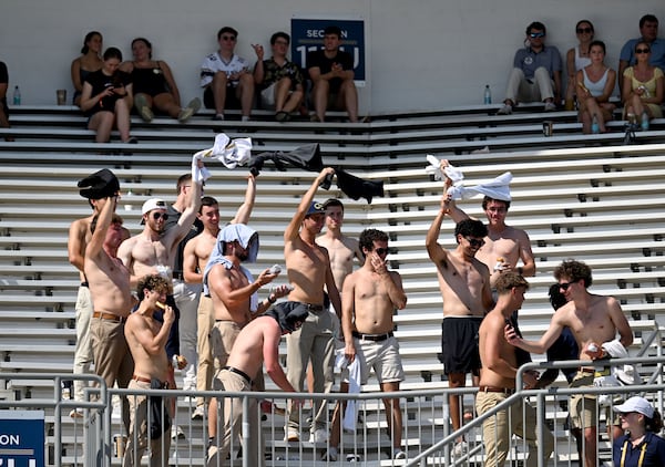 The "tarps off" section during Georgia Tech's win over Mercer felt a tad underwhelming. (Hyosub Shin/AJC)