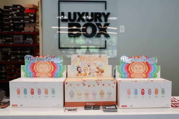“We’ve had a lot of repeat customers,” the manager of Luxury Box ATL said. “I’ve seen some people buy 12 Labubus at a time. They want one of each color.” (Abbey Cutrer/AJC)