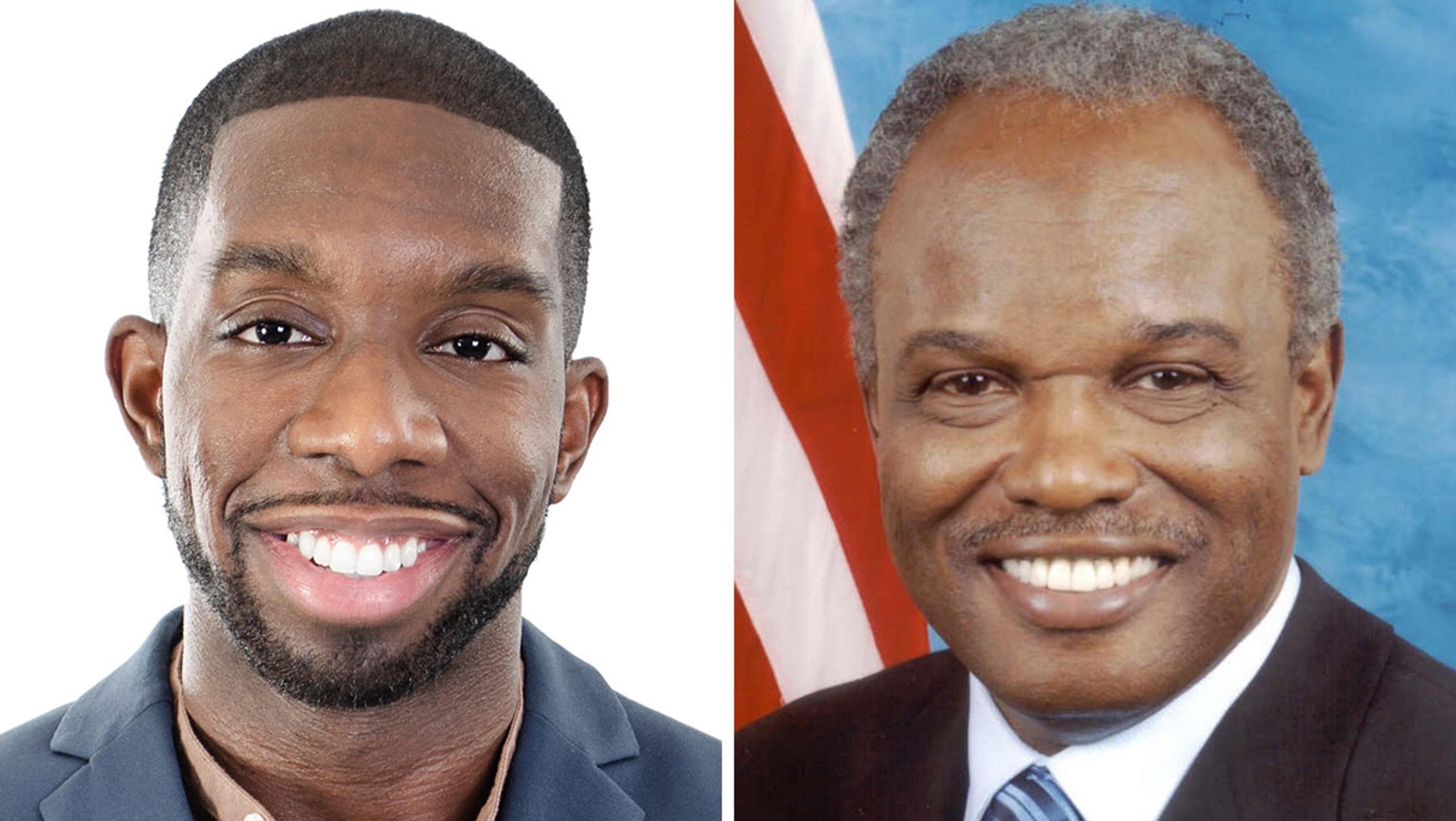 Everton Blair (left) is among the many candidates running against incumbent U.S. Rep. David Scott, D-Atlanta.