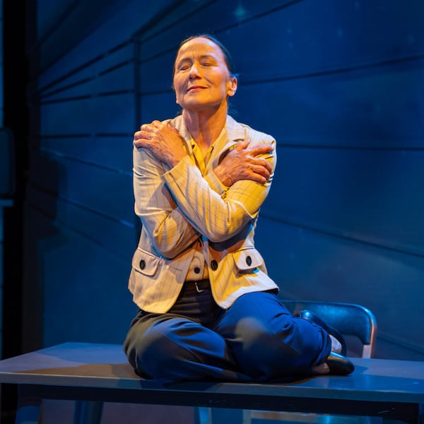 Carolyn Cook returns to the Horizon Theatre through Feb. 15 to reprise her Suzy Award-winning performance in “I Carry Your Heart With Me.”
(Photo courtesy of Horizon Theatre)