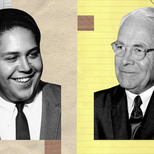 Maynard Jackson Jr. (left) and Ivan Allen Jr. both served as Atlanta's mayor, but the similarities don't end there. While one was the descendant of an enslaved person and the other had a Confederate soldier as an ancestor, they both did a lot for civil rights in the city and worked to put Atlanta on the national map. (Photo Illustration: Chris Skinner for AJC | Source: Getty, Pexels)