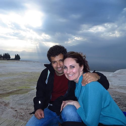 Camila and Shahriar Zolfaghari were introduced by a mutual friend. (Credit: Family photo)