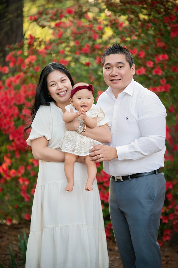 Chloe Chen poses with her parents, Allen and Serena. (Photo provided by Children's Healthcare of Atlanta)