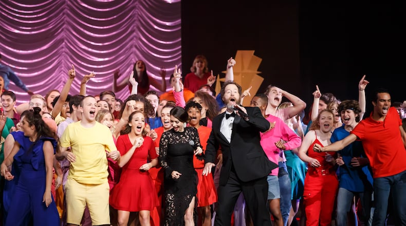 FILE: Tony Award winner Shuler Hensley joins students on stage at the 2019 Shuler Awards presented by ArtsBridge Foundation. The event honors Georgia's best performances and productions of high school musical theatre. (Photo by Ben Rose)