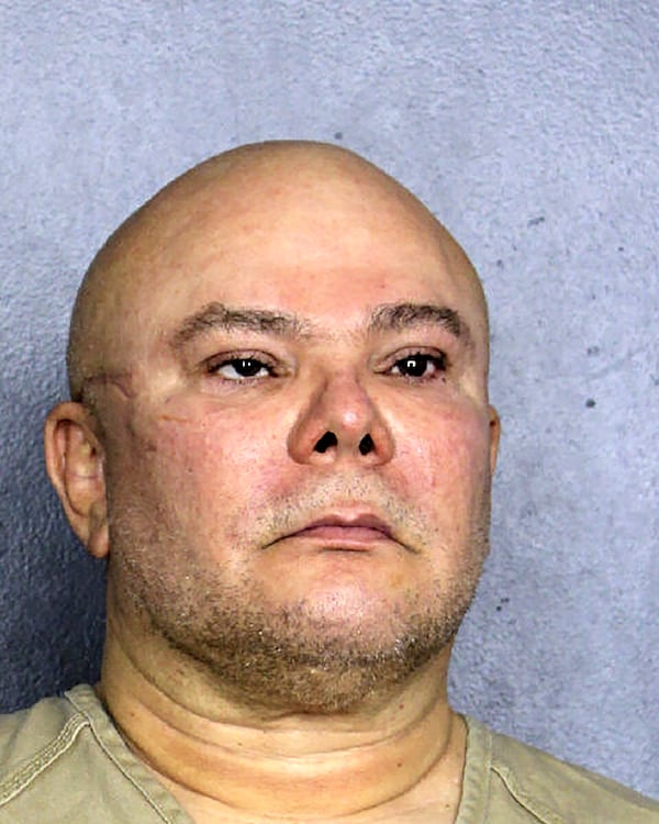 This photo provided by the Broward County Sheriff’s Office shows Jorge Hernández, 57, who was charged in a criminal complaint unsealed, Wednesday, June 18, 2025. (Broward County Sheriff’s Office via AP)