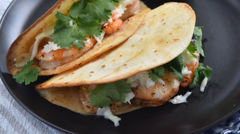 Crispy Baked Shrimp Tacos
Chris Hunt for The Atlanta Journal-Constitution