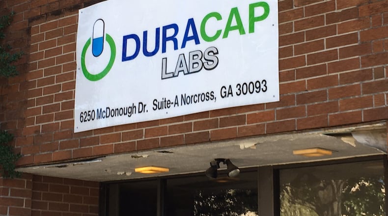 DuraCap Labs operated out of this office in Norcross.
