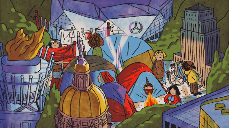 (Illustration: Justin Tran for the AJC)