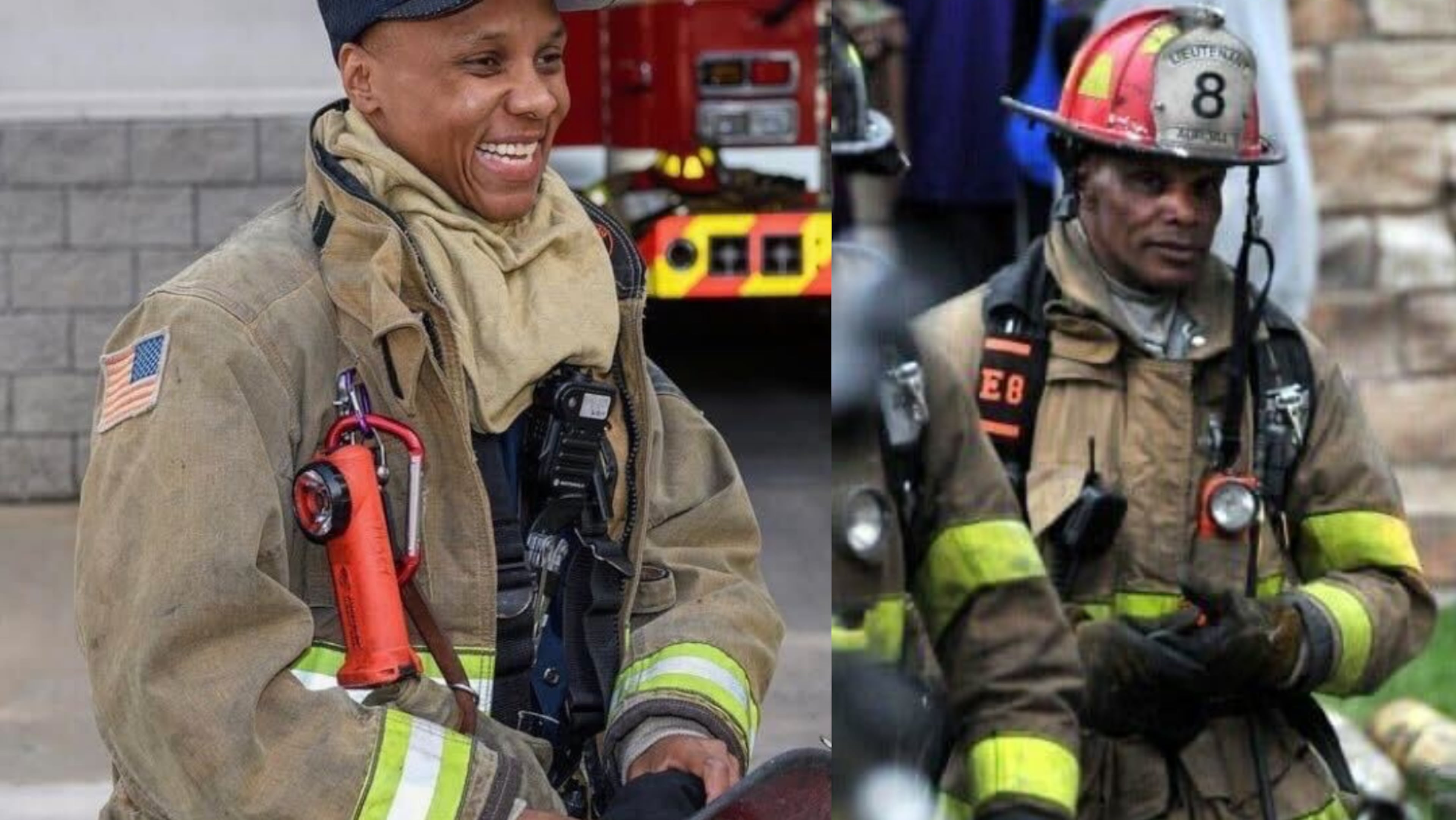Capt. LaTia Posey (left) works for the Atlanta fire department. Her father, Lt. Isadell Posey, retired after 33 years with the Aurora Fire Rescue Department in Colorado. (Courtesy of LaTia and Isadell Posey)
