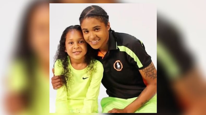 Monique Miles (right) was a devoted mother to her daughter, Mekenzie (left). Miles was killed July 21, 2022, in a double shooting in Conley.