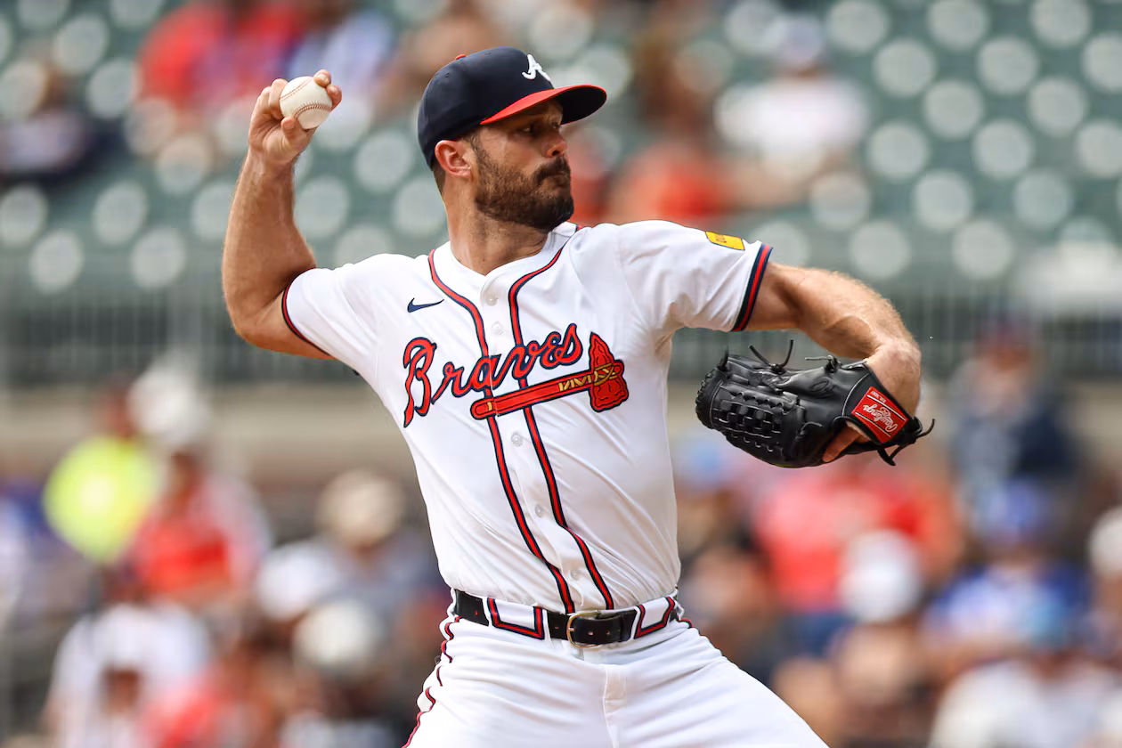 Atlanta Braves pitcher Tyler Kinley delivers in the eighth inning of a baseball game against the Washington Nationals, Wednesday, Sept. 24, 2025, in Atlanta. (Colin Hubbard/AP)
