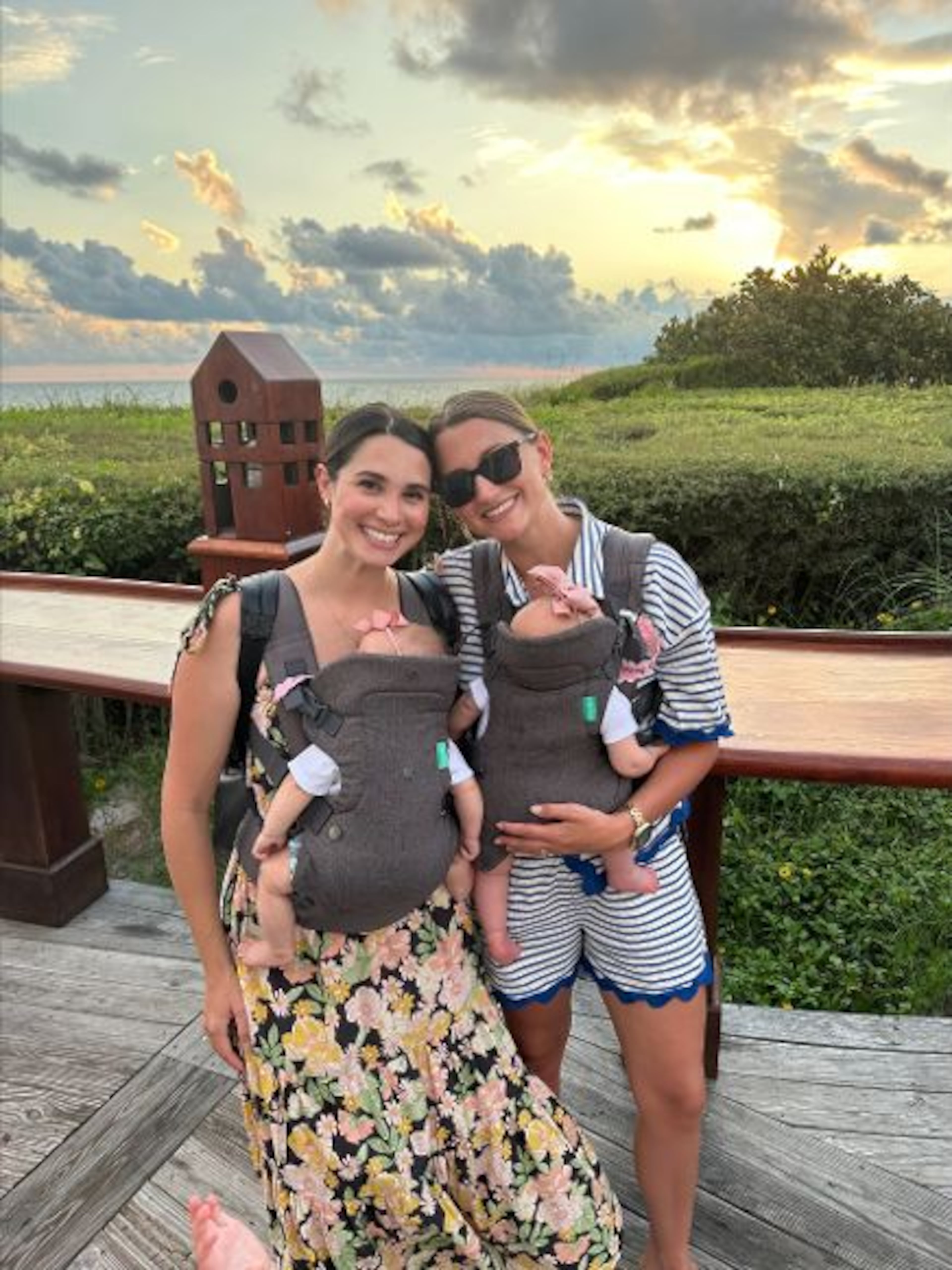 Abigail "Abby" Dann (left) and Danielle "Shaye" Hall had their little ones about the same time. (Courtesy of Wellstar Health System)