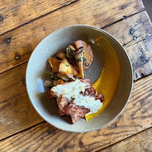 Veal Saltimbocca appears on the fall menu at Sugo. (Courtesy of Mo Social)