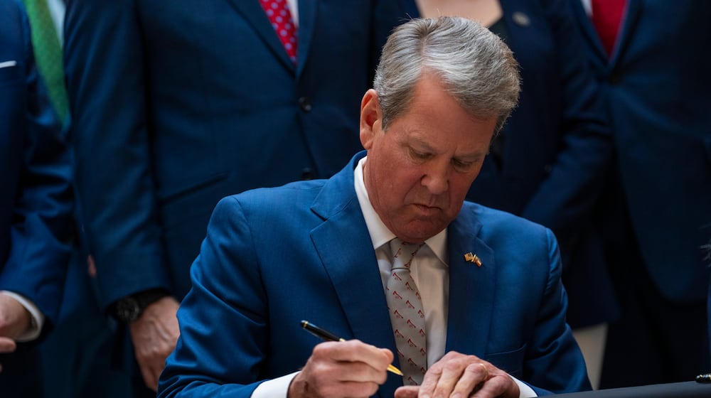 In April, Gov. Brian Kemp signed two bills designed to overhaul rules for civil lawsuits in Georgia. (Olivia Bowdoin for the AJC)