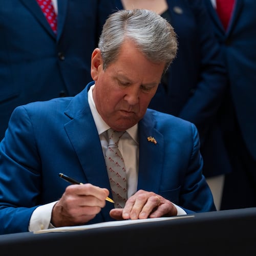 In April, Gov. Brian Kemp signed two bills designed to overhaul rules for civil lawsuits in Georgia. (Olivia Bowdoin for the AJC)