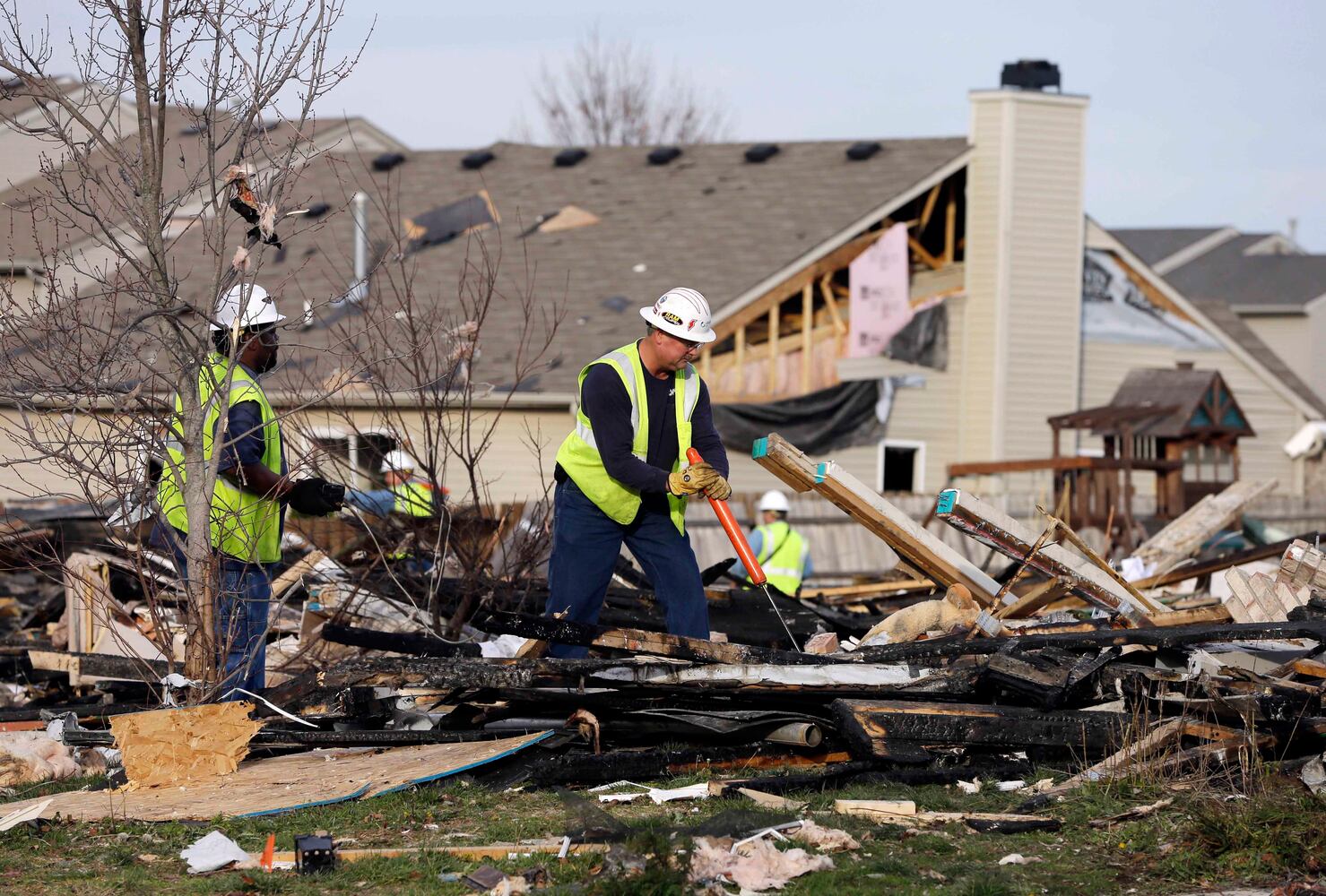 2 die, 2 homes gone, dozens damaged