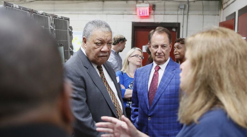 Fulton County officials, including Commission Chairman Robb Pitts, agreed to buy a building to consolidate health services in north Fulton. County Manager Dick Anderson said the decision would mane a big difference for area residents. Bob Andres / bandres@ajc.com AJC FILE PHOTO