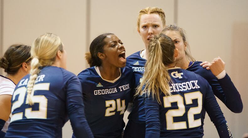 Georgia Tech fell to Minnesota in the second round of the NCAA Tournament April 15, 2021 in Omaha, Neb. (Mark Kuhlmann/NCAA Photos)