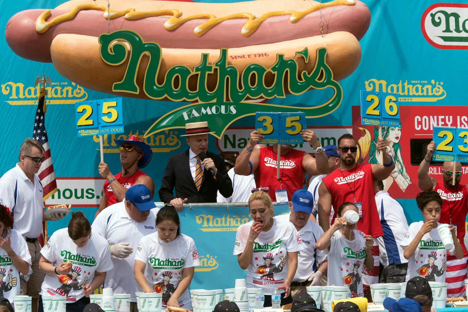 Photos: 2018 Nathan's Famous International Hot Dog Eating Contest