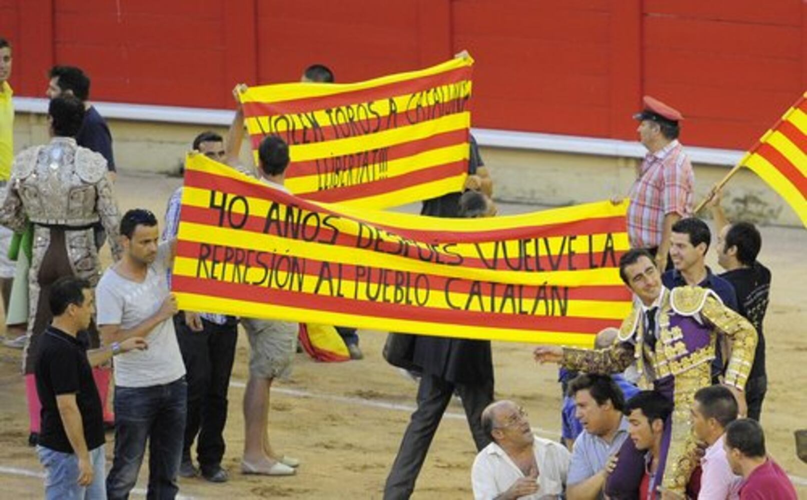 Bullfighting protest in Spain