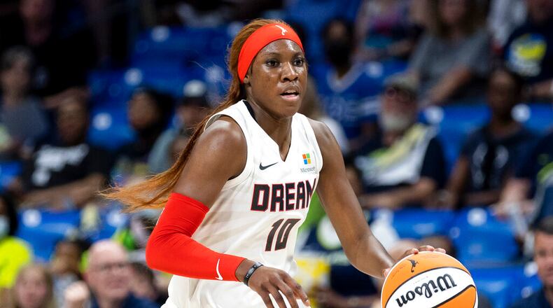 Dream forward Rhyne Howard finished with 20 points. (AP Photo/Brandon Wade, File)