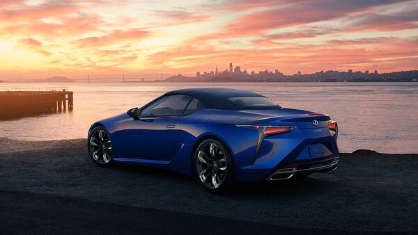 The 2026 Lexus LC500 convertible. (Courtesy of Lexus)