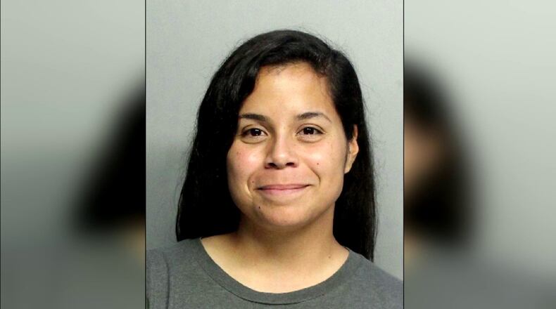 Audrey Francisquini is facing charges of felony trespassing, burglary, interfering with a school function and resisting arrest without violence following the security breach at American Senior High School in Hialeah, according to police.