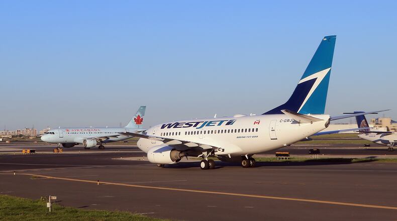 A WestJet aircraft was involved in a collision Friday night on a tarmac at the Toronto airport.
