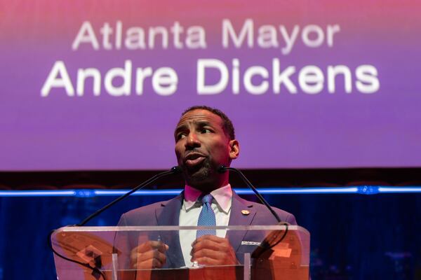 “And I’ve got more fight in me,” Mayor Andre Dickens said during his State of the City address on Tuesday, Feb. 25, 2025. “I love this city, and I’ll never stop fighting for it. Not today, not tomorrow, and not when I leave City Hall in 2030.” (Arvin Temkar/AJC)