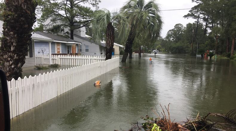 Tybee Island got swamped by Hurricane Irma. Photo: courtesy of Cheryl McDaniel