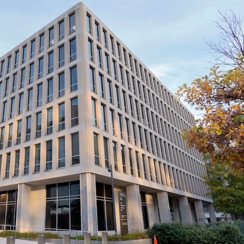 FILE - The U.S. Department of Education building is seen in Washington, on Nov. 18, 2024. (AP Photo/Jose Luis Magana, File)
