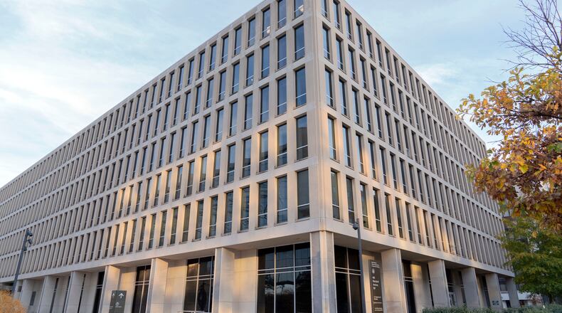 FILE - The U.S. Department of Education building is seen in Washington, on Nov. 18, 2024. (AP Photo/Jose Luis Magana, File)