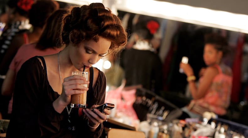 LONDON - SEPTEMBER 18: A model is seen backstage at the Jenny Packham fashion show as part of London Fashion Week Spring/Summer 2006 at the BFC Tent at the Natural History Museum on September 18, 2005 in London, England. (Photo by Gareth Cattermole/Getty Images)