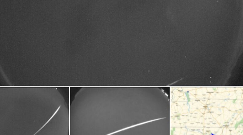 Screenshot of a Facebook post by NASA Meteor Watch discussing a space object that flew over Georgia and Alabama this week. (Facebook screenshot/TNS)